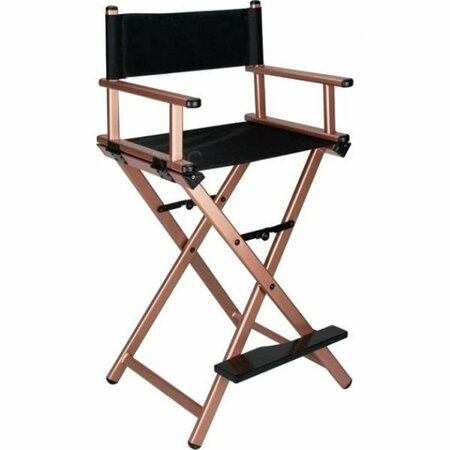 KD GABINETES Director Alum Chair, Rose Gold KD3010594